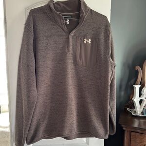 Men's Under Armour Gray  Quarter-Zip Pullover